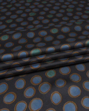 Silk Satyna Cienka Premium Kółka Wzór 12 b