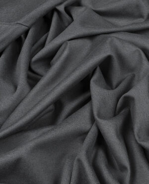 Gruby Jersey Twill Ciemny Popiel Melanż