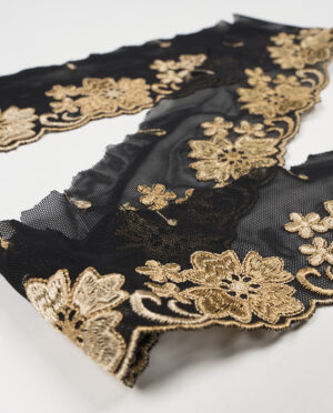 Haft Jednostronny – Borta na Elastycznym Tiulu Wzór 15 - 6,5 cm