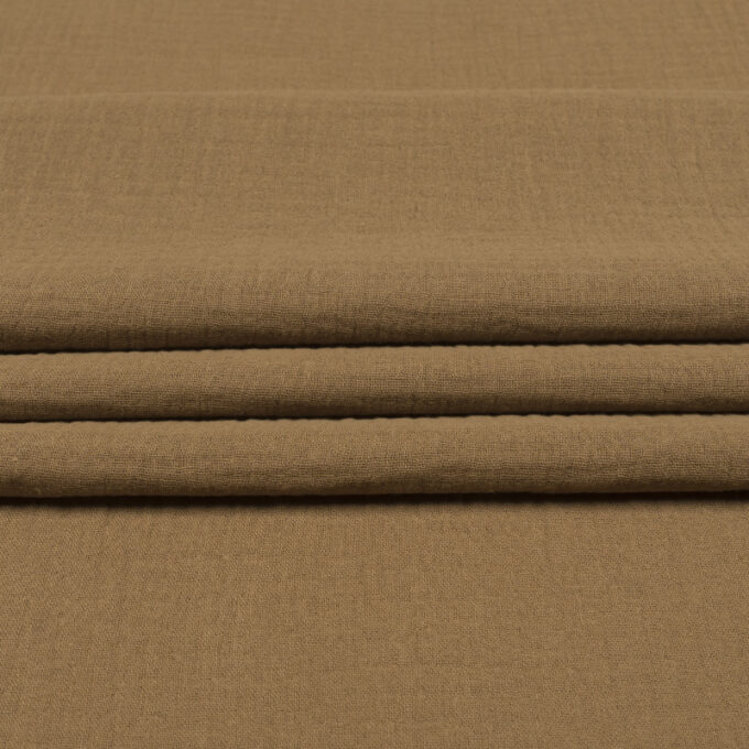 Muślin Double Gaze Ciemny Camel