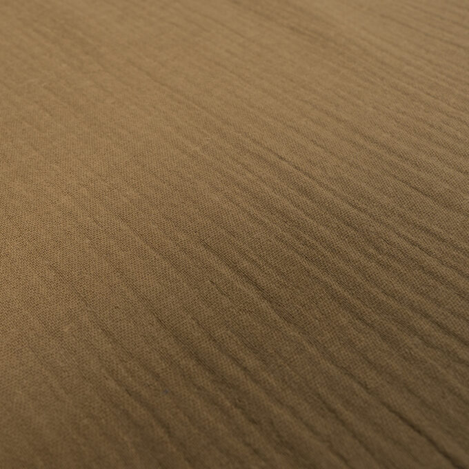 Muślin Double Gaze Ciemny Camel