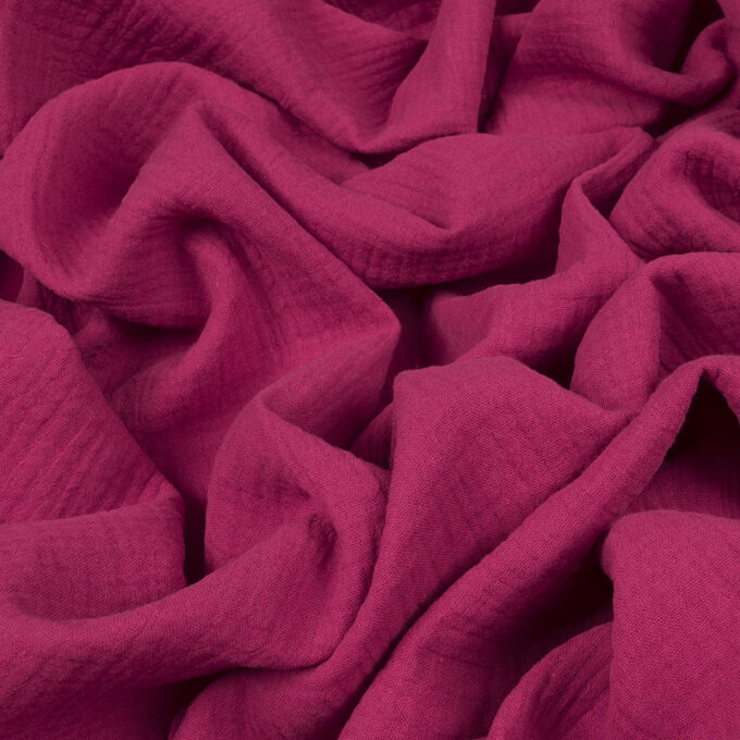 Muślin Double Gaze Magenta