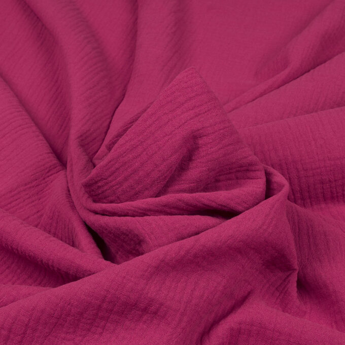 Muślin Double Gaze Magenta
