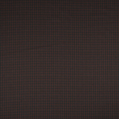 Wełniany Tweed Kratka Czerwony-Granat