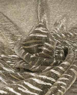 Cienka Transparentna Dzianina Lurexowa Złoty