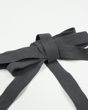 Lamówka Elastyczna – Guma Łamana Matowa Ciemny Popiel - 16 mm