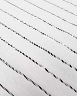 Lycra Premium Ecru Ażurowy Wzór