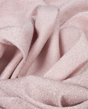 Dzianina Wiskozowa Srebrny Lurex na Różowym