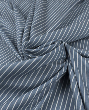 Sukienkowy Cienki Jeans Denim Niebieski w Paski