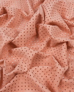 Zamsz Perforowany Cienki Ircha Łososiowy