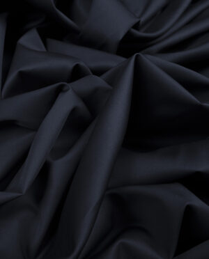 Cienka Bawełna Satynowana Koszulowa Ciemny Granatowy