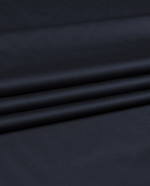 Cienka Bawełna Satynowana Koszulowa Ciemny Granatowy