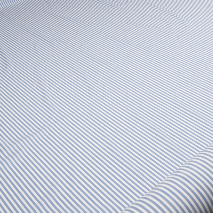 Bawełna Nylon z Lycrą - Popelina Niebieskie Paski Wzór 400 a