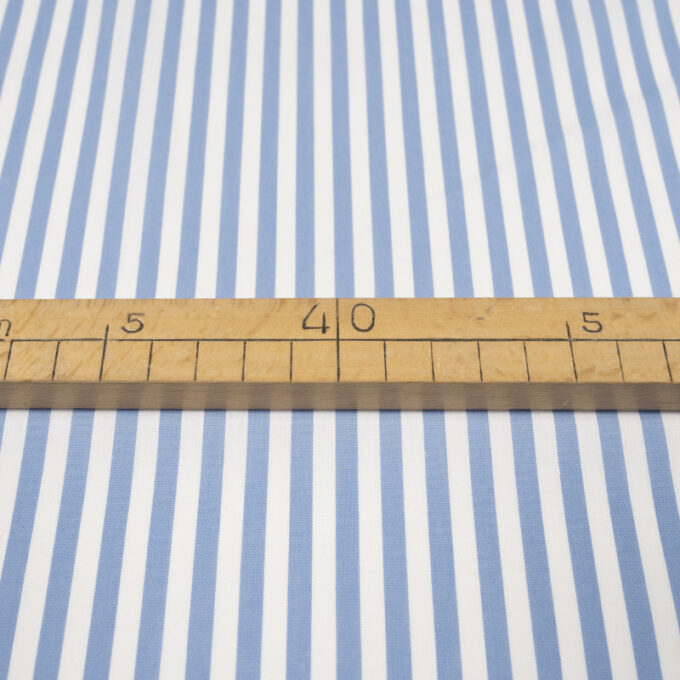 Bawełna Nylon z Lycrą - Popelina Niebieskie Paski Wzór 400 a