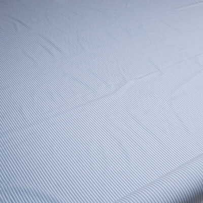 Bawełna Nylon z Lycrą - Popelina w Prążki Wzór 401 d Niebieski