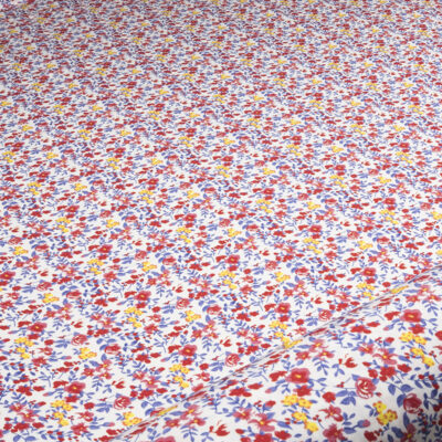 Wiskoza Sukienkowa Twill Wzór 136 a Ecru