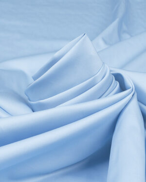 Cienka Bawełna Satynowana Koszulowa Jasny Błękitny