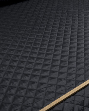 Podszewka Pikowana Czarna Dwustronna