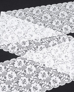 Koronka Stabilna Biały Wzór 170 - 17,5 cm