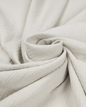 Muślin Double Gaze Zimny Jasny Beż