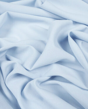 Wiskozowa Krepa Sukienkowa Pastelowy Błękit