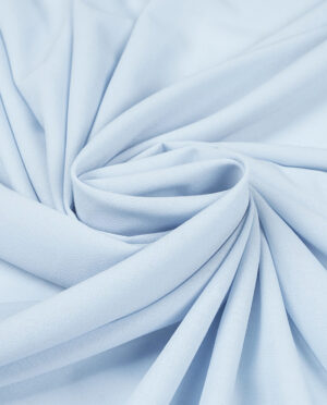 Wiskozowa Krepa Sukienkowa Pastelowy Błękit