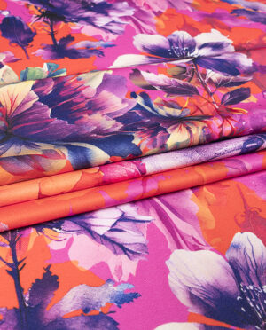 Feda Tkanina Wiskozowa Sukienkowa Diagonal Wzór 21 b