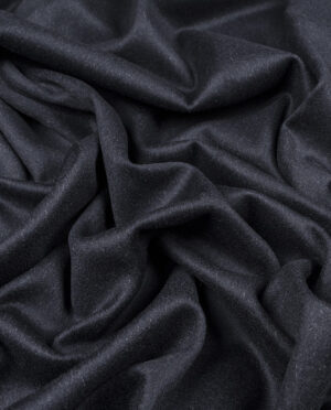 Gruby Flausz Wełniany Dwustronny Granatowy Melanż