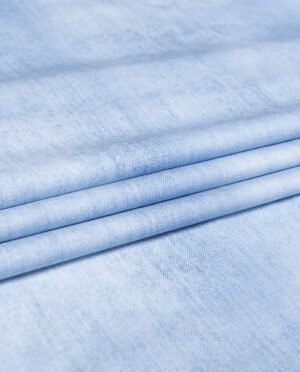 Single Jersey Jeans Print Błękitny