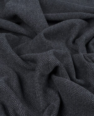 Wełna Płaszczowa Jodełka Grafitowy