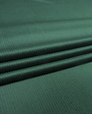 Welur Miękki Elastyczny w Prążek Ciemny Zielony