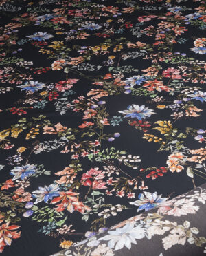 Żorżeta Wiskozowa Kwiaty Wzór 63