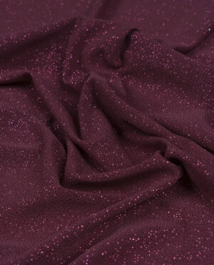 Dzianina ITY Brokatowy Połysk Ciemny Śliwkowy - Bordowy