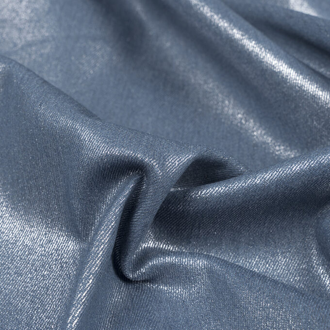Jeans Denim Srebrny Połysk
