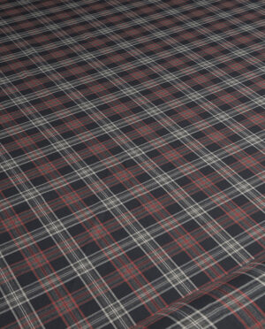 Tkanina Wiskozowa Krata Wzór 118