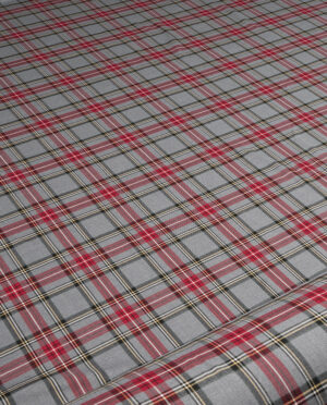 Tkanina Wiskozowa Szkocka Krata Wzór 119 b