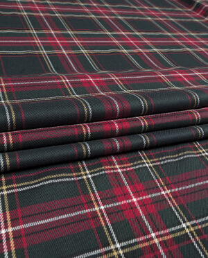 Tkanina Wiskozowa Szkocka Krata Wzór 119 c