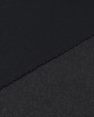 Flausz Wełniany Dwustronny Granatowy-Grafit Melanż