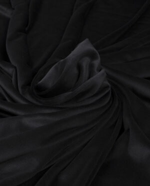 Welur Miękki Elastyczny Czarny