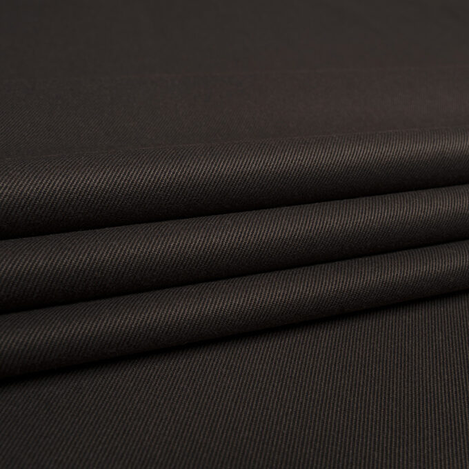 Tkanina Spodniowa Chinos Twill z Modalem Brązowy
