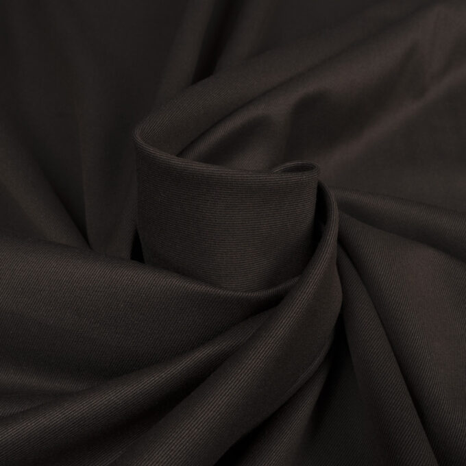 Tkanina Spodniowa Chinos Twill z Modalem Brązowy