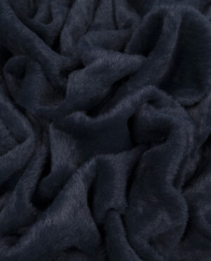 Futro Dzianinowe Granatowy