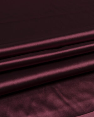 Satyna Cienka Ciemny Bordowy