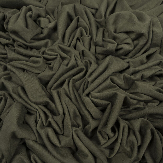 Dzianina Wiskozowa Khaki
