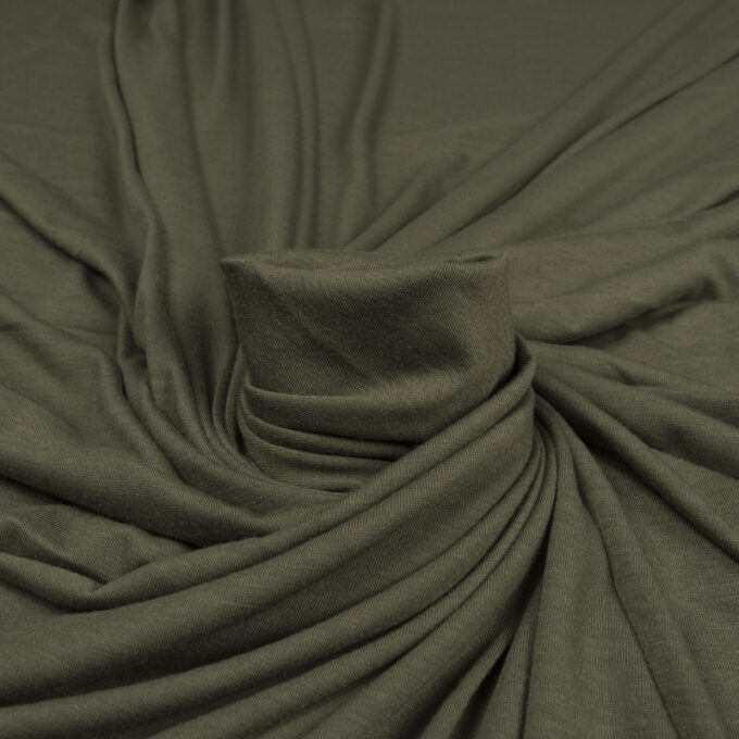 Dzianina Wiskozowa Khaki