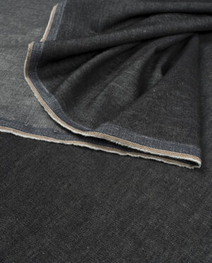 Lniany Jeans Grafit Melanż