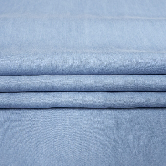 Tkanina Sukienkowa Lyocell Jeans Denim Błękitny