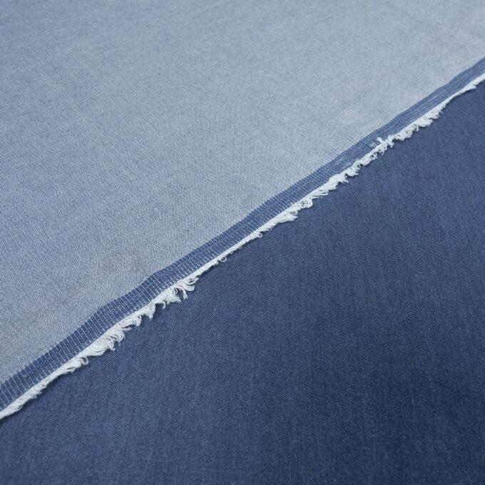 Tkanina Sukienkowa Lyocell Jeans Denim Ciemny Niebieski