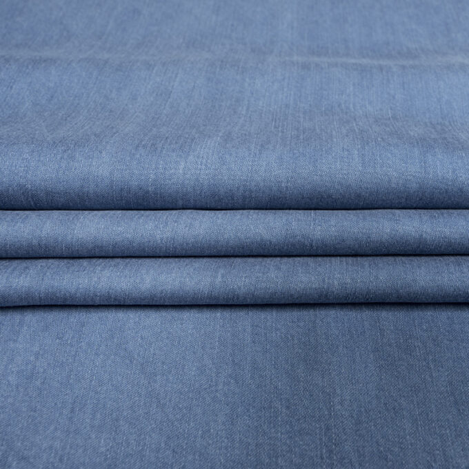 Tkanina Sukienkowa Lyocell Jeans Denim Niebieski