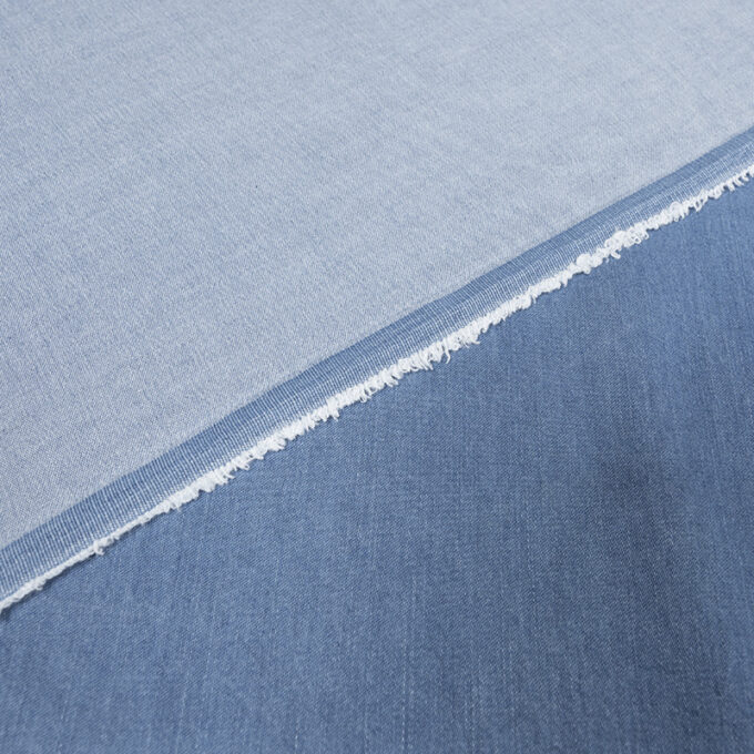 Tkanina Sukienkowa Lyocell Jeans Denim Niebieski